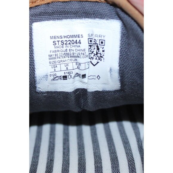 Sperry Striper ll, Salt Washed CVO Men's 9 Navy White Canvas Leather Casual NWB - Picture 7 of 10